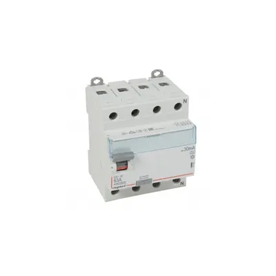 Intrerupator diferential RCD DX³-ID - 4P 400 V~ Nul pe partea dreapta - 63 A - 30 mA - tip A