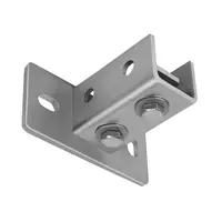 CELO Hole corner connector horizontal pentru channel Strut steel zincat