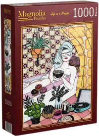 Puzzle Magnolia din 1000 piese - Relax în cadă