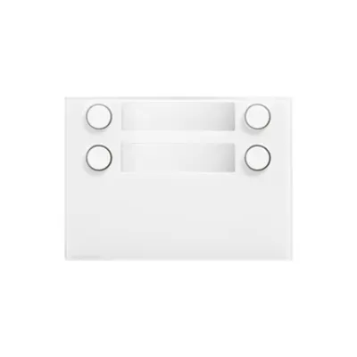 Rama alba ALPHA cu 4 butoane (2x2)