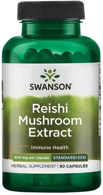 Reishi Mushroom Extract, 500 mg, 90 capsule, Swanson