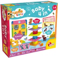 Set educational 4 in 1 Lisciani Giochi - Puzzle, turn, memoriu și joc de logică
