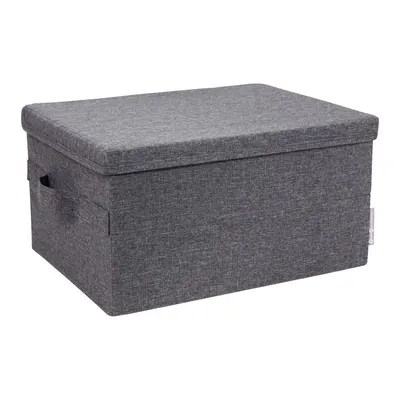 Cutie de depozitare gri din material textil cu capac 40x30x22 cm Soft Storage – Bigso