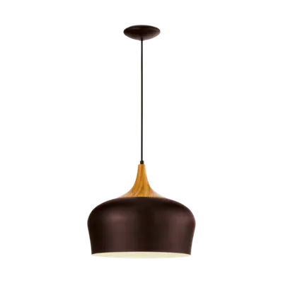 Lampa suspendata OBREGON brown, creme, oak 220-240V,50/60Hz