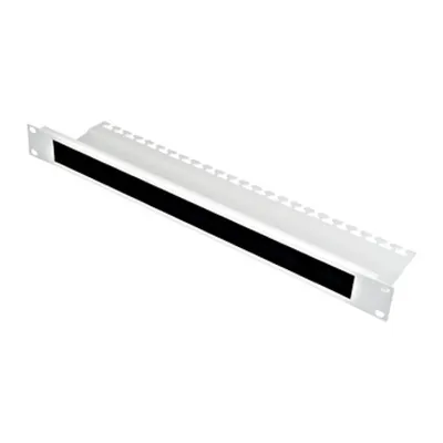 Perie intrare cablu, 19”, suport cabluri, 1U, RAL7035
