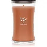 Woodwick Pumpkin Praline lumânare parfumată cu fitil din lemn 610 g