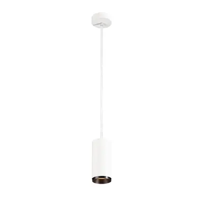 Lampa suspendata, lustra NUMINOS M Pendant, white Indoor LED pendant light white/black 2700K 36°