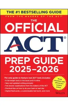 The Official ACT Prep Guide 2025-2026: Book + Online Course