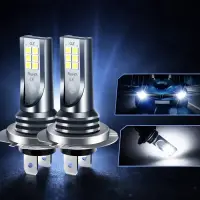 Set 2 becuri auto LED H7 – 12 LED-uri SMD, 120W, lumina alba 6000K