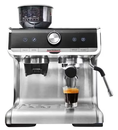 Aparat de cafea Gastroback - Espresso Barista Pro, 1550W, 15 bar, 2.8 l, oţel inoxidabil