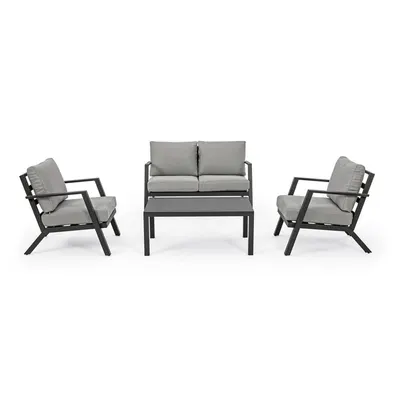 Set mobilier de grădină gri din aluminiu pentru 4 persoane Harley – Bizzotto
