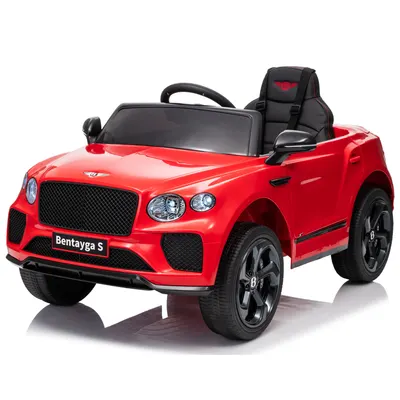 Masinuta electrica 4x4 pentru copii, Bentley Bentayga S, 120W, 12V, echipare premium, rosie