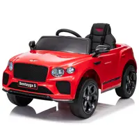 Masinuta electrica 4x4 pentru copii, Bentley Bentayga S, 120W, 12V, echipare premium, rosie