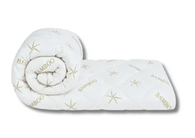 Pilota matlasata Bambus Confort Somnart, 200x220 cm, 350 g, microfibra, primavara-toamna
