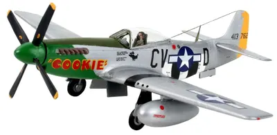 Мodel de asamblat Revell Militar : Avioane - P-51D Mustang (cu accesorii incluse )
