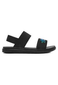 Sandale copii - negru - material textil - pentru fete