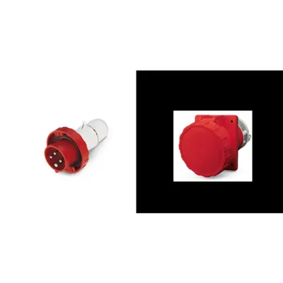 Pachet Fisa si Priza Ingropata Industriala 3P+N+E IP67 125A Trifazica cu Neutru