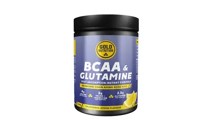 Aminoacizi BCAA & glutamina, GoldNutrition BCAA & Glutamine, lamaie, 300g