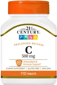 Vitamin C Prolonged Release, 500 mg, 110 tablete, 21st Century
