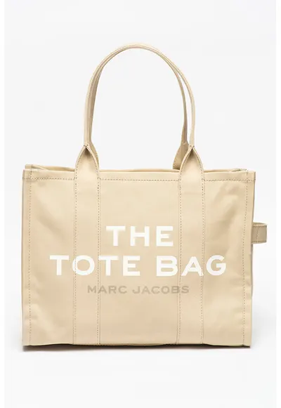 Geanta tote mare The Canvas - Bej/Alb optic