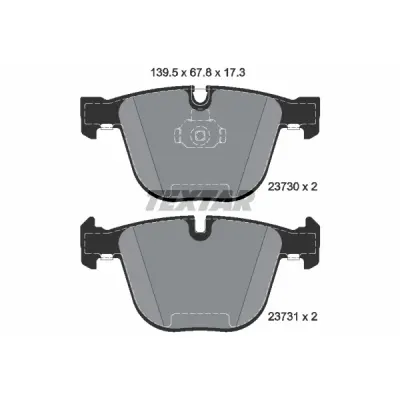 Set placute frana, frana disc TEXTAR 2373001
