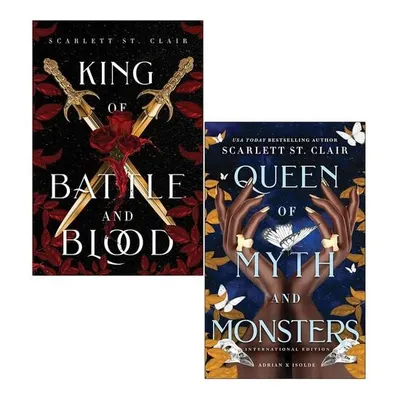 Adrian X Isolde Series Collection 2 Books Set By Scarlett St Clair (King of Battle and Blood, Queen of Myth and Monsters)