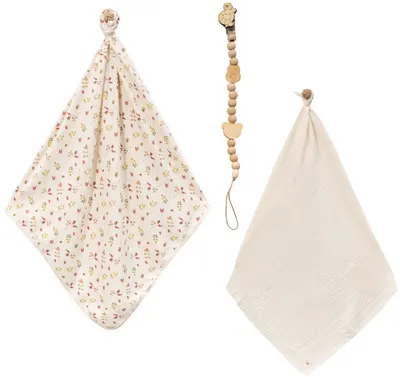 Set muselină de scutec și păturică Minisse - Rose hip