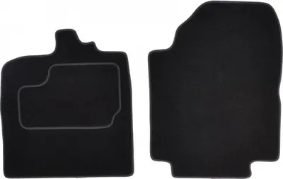 Covorase auto (fata, velur, 2 bucati, culoare negru) SMART FORTWO dupa 2007