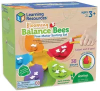 Kit de sortare și echilibrare Learning Resources - Floare cu albine, 38 piese