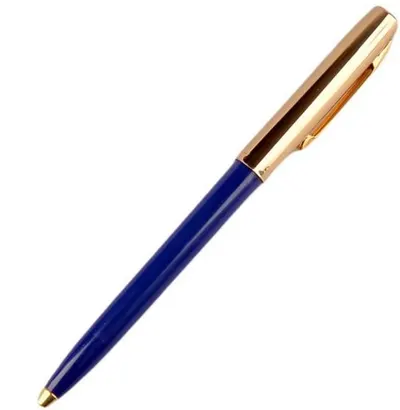 Pix Fisher Space Pen Cap-O-Matic - 775 Brass, albastru și auriu