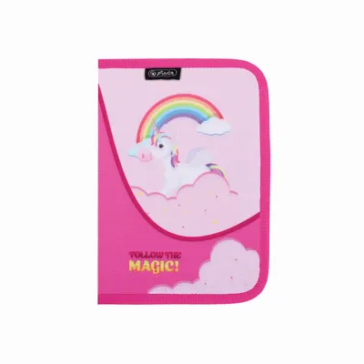 Penar neechipat, 1 fermoar, 2 extensii, 13.5x19.5x3 cm, Unicorn Magic, Herlitz