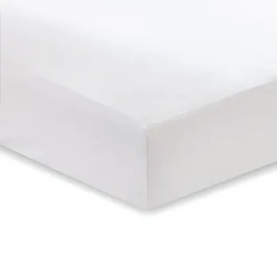 Cearșaf din bumbac satinat Bianca Classic, 135 x 190 cm, alb