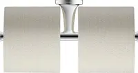 Suport hartie igienica Duravit Starck T 0099381000, montare pe perete, dublu, metal, Crom lucios
