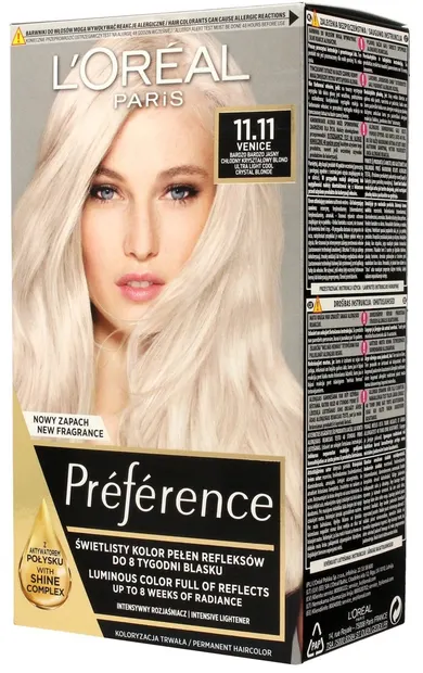 L'Oréal Préférence Vopsea de păr, 11.11 Venice