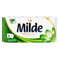 Hartie Igienica Milde Premium Energy Green, 3 Straturi, 8 Role
