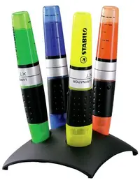 Markere de text Stabilo - Luminator, set de birou, 4 culori