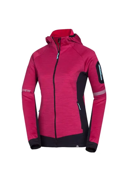 Fleece trekking dama Pat - Visiniu deschis