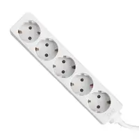 Prelungitor 5 prize, 3 x 1.5mm 3 metri ALB, TED