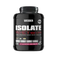 Pudră proteică izolat zer, Weider Isolate Whey 100 CFM, căpșuni, 2 kg