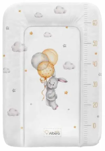 Salteluță moale de înfășat Albero Mio - 70 x 47 cm, Bunny
