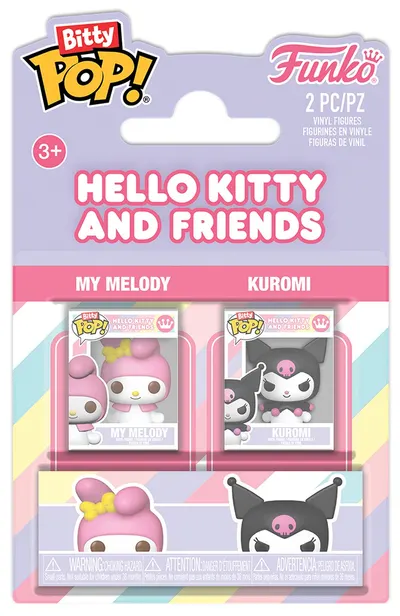 Set de figurine mini Funko Bitty POP! Sanrio: Hello Kitty & Friends - My Melody & Kuromi
