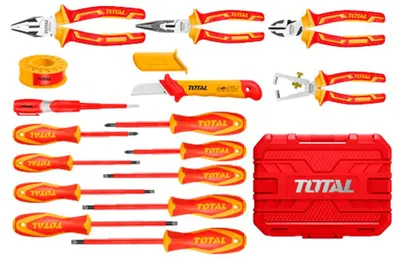 Set instrumente VDE TOTAL - Industrial, 16 piese