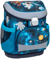 Rucsac-cutie de școală Belmil Classic - Infinity Space, buzunar frontal