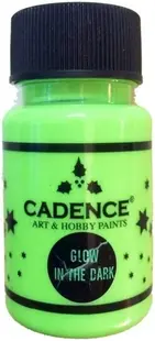 Vopsea acrilică strălucitoare în întuneric Cadence - Dark Green 581, 50 ml