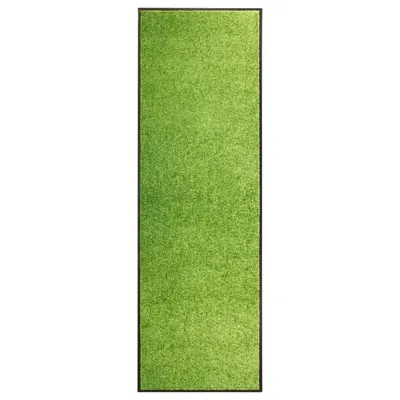 vidaXL Covoraș de ușă lavabil, verde, 60 x 180 cm