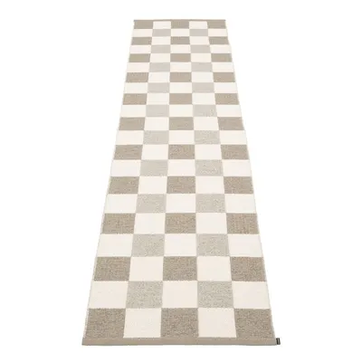 Covor tip traversă pentru interior și exterior bej/crem 70x300 cm Pix Dark Linen – Pappelina