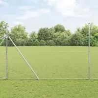 vidaXL Fixare pentru gard hexagonal 100 x 1,6 m Oțel Galvanizat Plasă