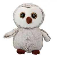Jucarie de plus, Puffy Friends, Bufnita, Maro, 30 cm