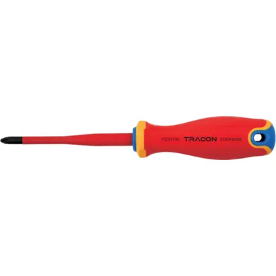 Şurubelniţa cruce-combi izolata la 1000V, ,mâner rosu-galben AC 1000V, 6x208mm