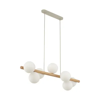 Tk Lighting Chandelier Estera 5905 7xg9 Alb/wood